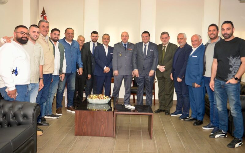العميد عماد الجمل إستقبل المحامي حسن عفيف كشلي على رأس وفد من أبناء بيروت وفد من أبناء بيروت هنأ العميد الجمل