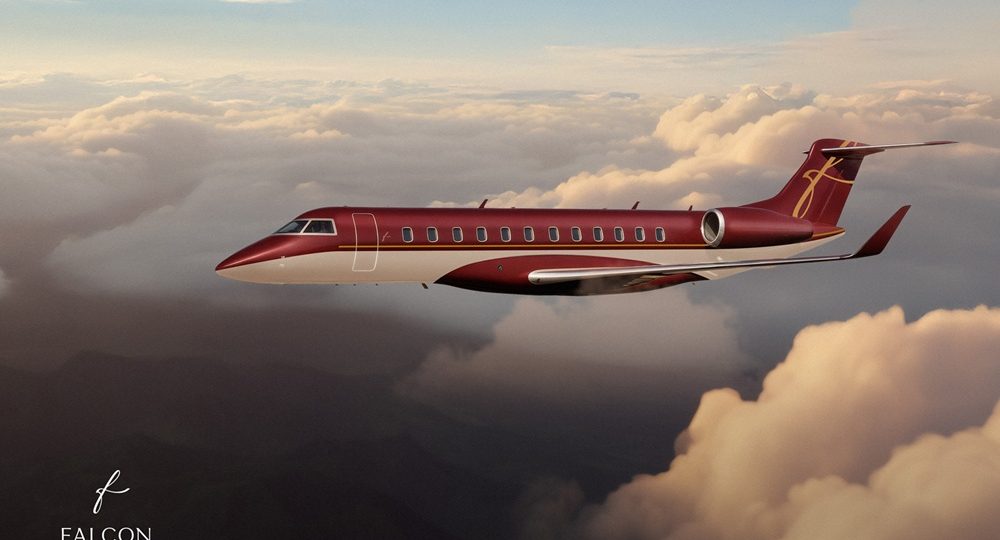 Falcon ترحب بانضمام طائرة Bombardier Global 7500 إلى أسطولها Falcon تضيف طائرات Bombardier Global 7500 الرائدة إلى أسطولها المتنامي من الطائرات الخاصة