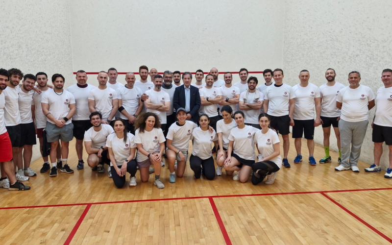 الدورة المفتوحة للسكواش  في الجامعة الأميركية تتواصل بنجاح