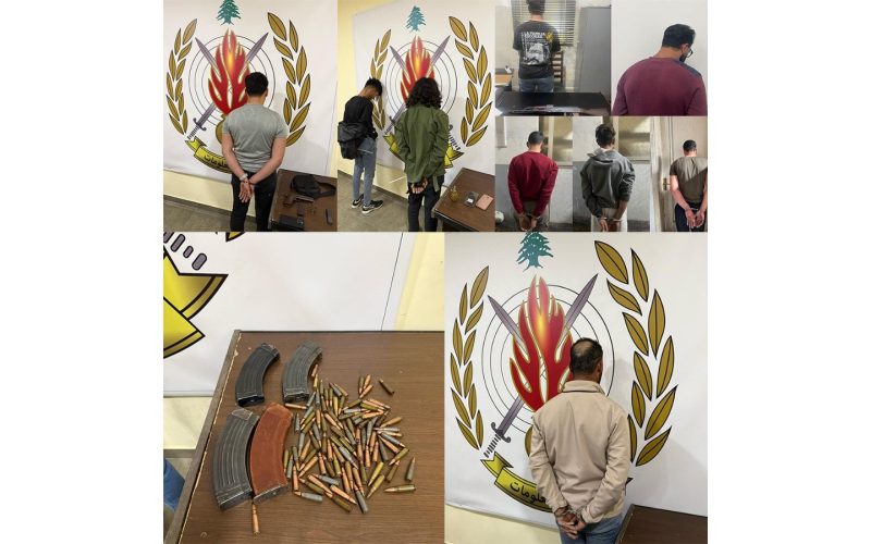 حواجز ومداهمات لشعبة المعلومات في منطقة الشمال تسفر عن توقيف عدد من المطلوبين والمشتبه بهم  بارتكاب جرائم