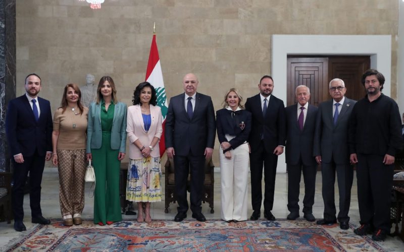 رئيس الجمهورية يلتقي وفد جمعية بيروت ماراثون