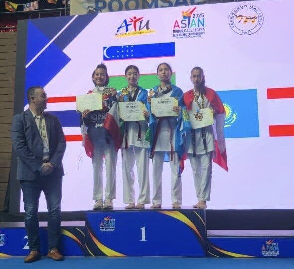 بطولة آسيا بالتايكواندو للفتيان والناشئين بماليزيا ميدالية برونزية للبنانية كاريل ابراهيم