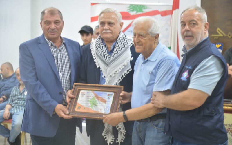 بيروت إحتفلت بذكرى 23 يوليو وتكريم المناضل  العربي الناصري البيروتي منير كنيعو رئيس الدفاع المدني الشعبي.