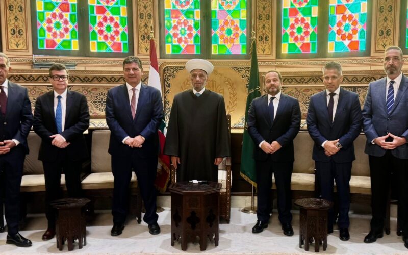 استقبل مفتي الجمهورية اللبنانية الشيخ عبد اللطيف دريان في دار الفتوى الشيخ بهاء رفيق الحريري